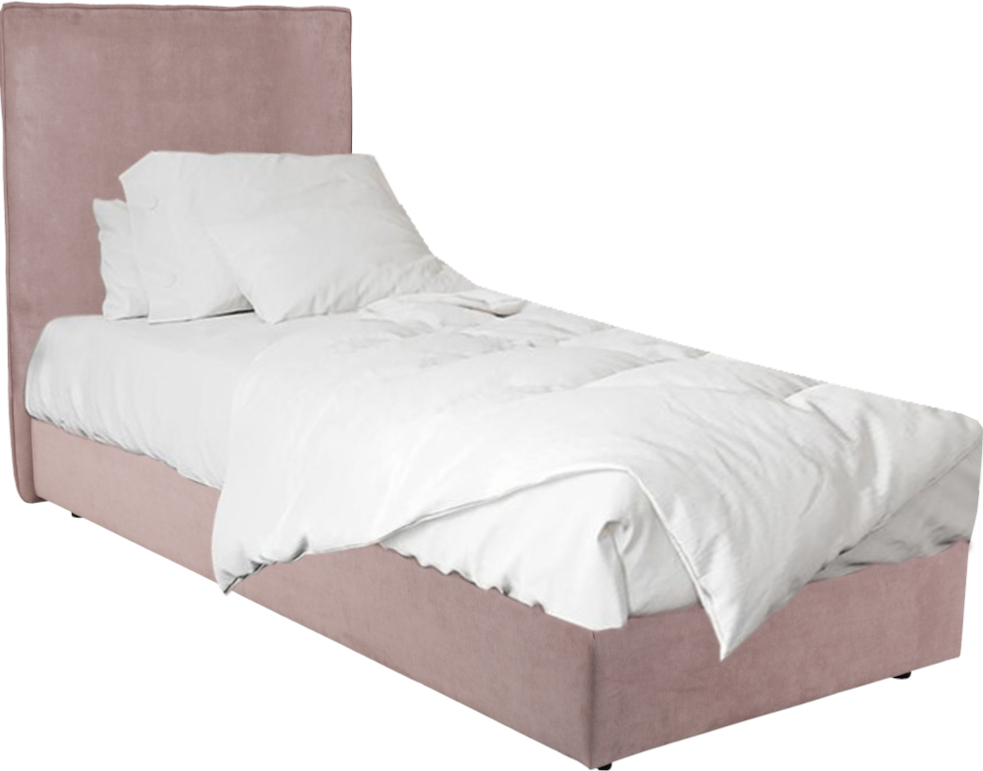 Απεικονίζει Κρεβάτι Μονό Scandic Liberta Dusty Pink.